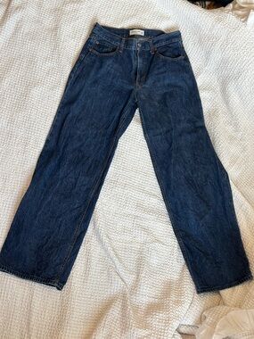 Abercrombie & Fitch Women's Relaxed Dark Blue Jeans